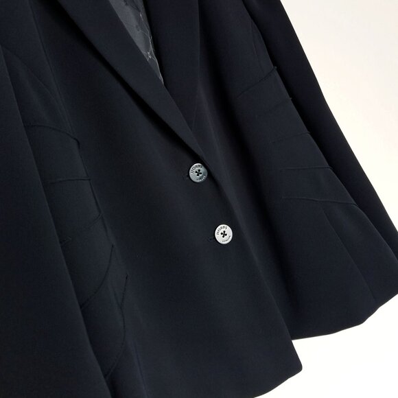 Hobbs London Single Breasted Two Button Darted Pintuck Pleats Blazer Jacket 10 - Picture 6 of 16